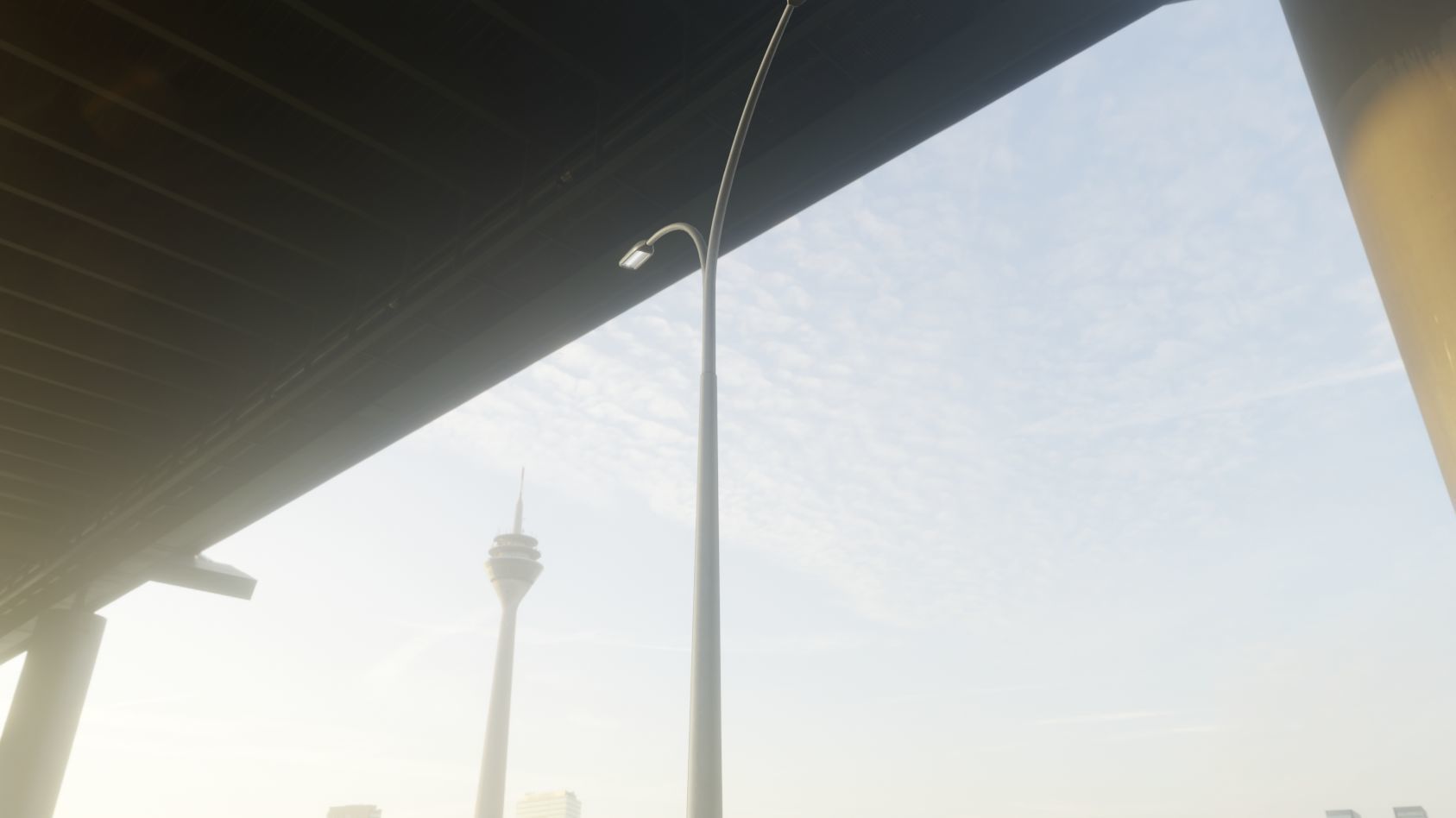 Street Light 11 version 16 10m with pole 4 Low-poly 3D model_27