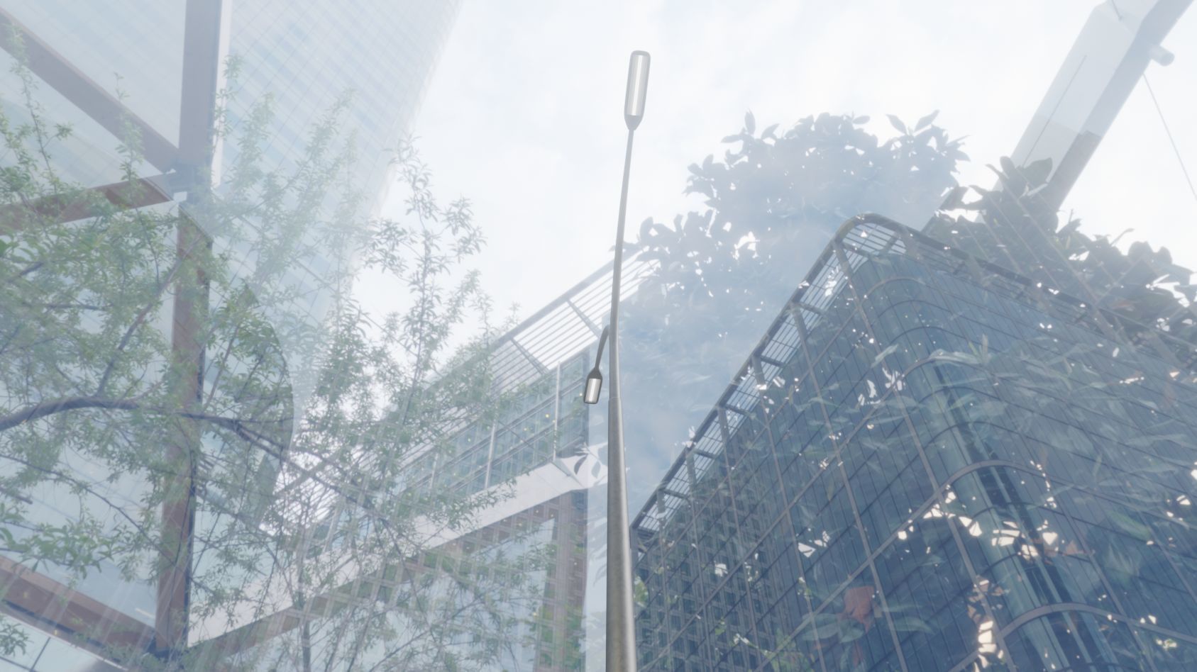 Street Light 11 version 16 10m with pole 4 Low-poly 3D model_13