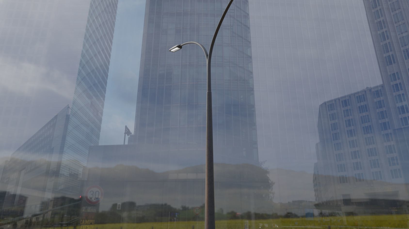 Street Light 11 version 16 10m with pole 4 Low-poly 3D model_59