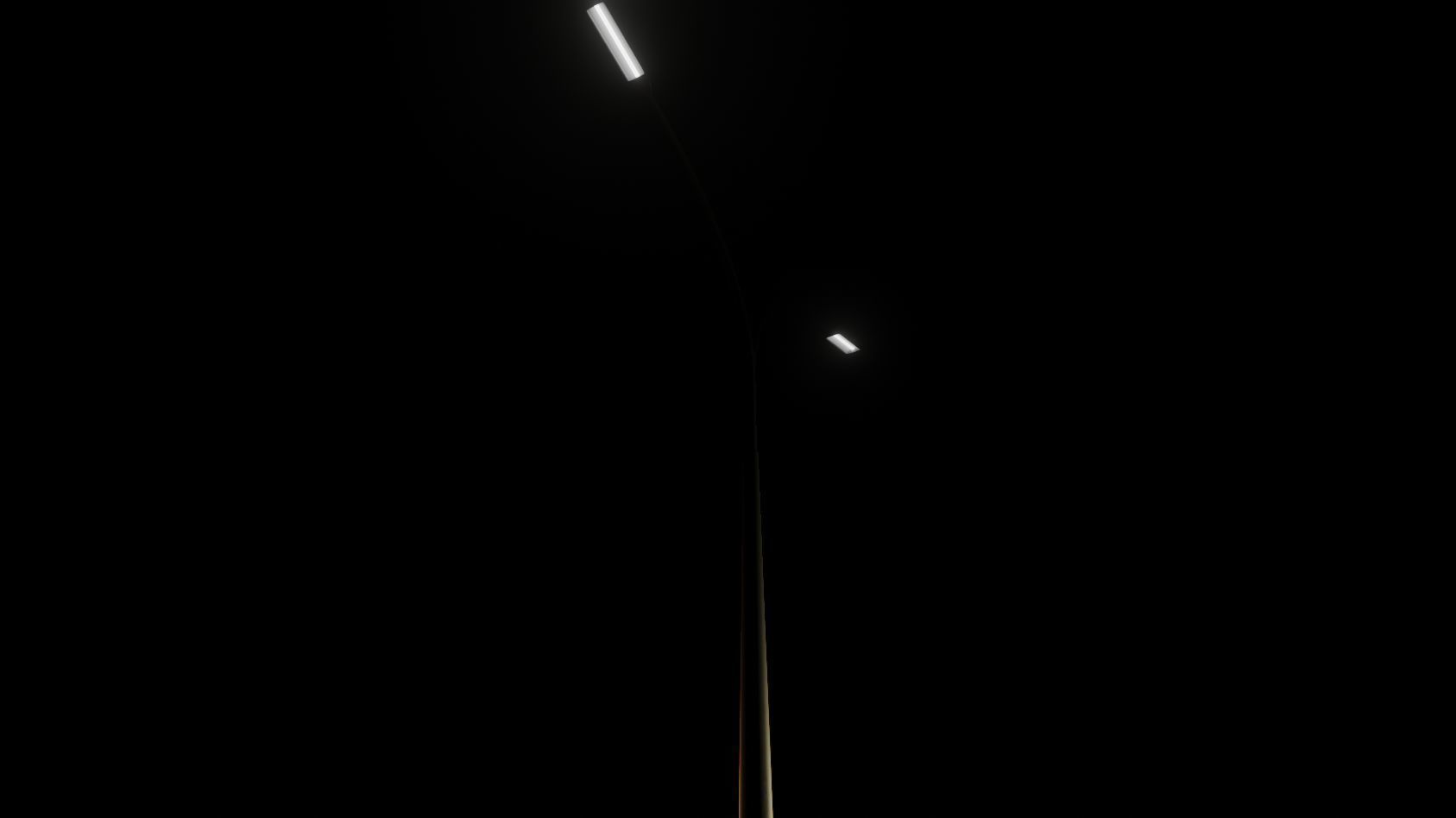 Street Light 11 version 16 10m with pole 4 Low-poly 3D model_98