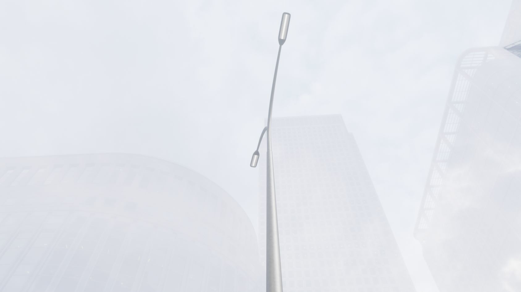 Street Light 11 version 16 10m with pole 4 Low-poly 3D model_44