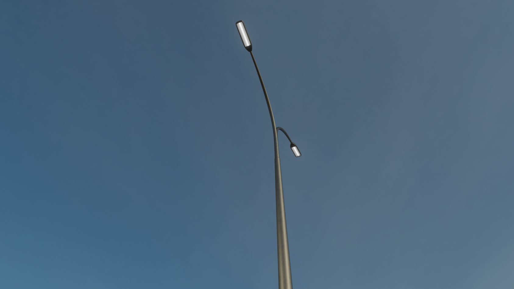 Street Light 11 version 16 10m with pole 4 Low-poly 3D model_16