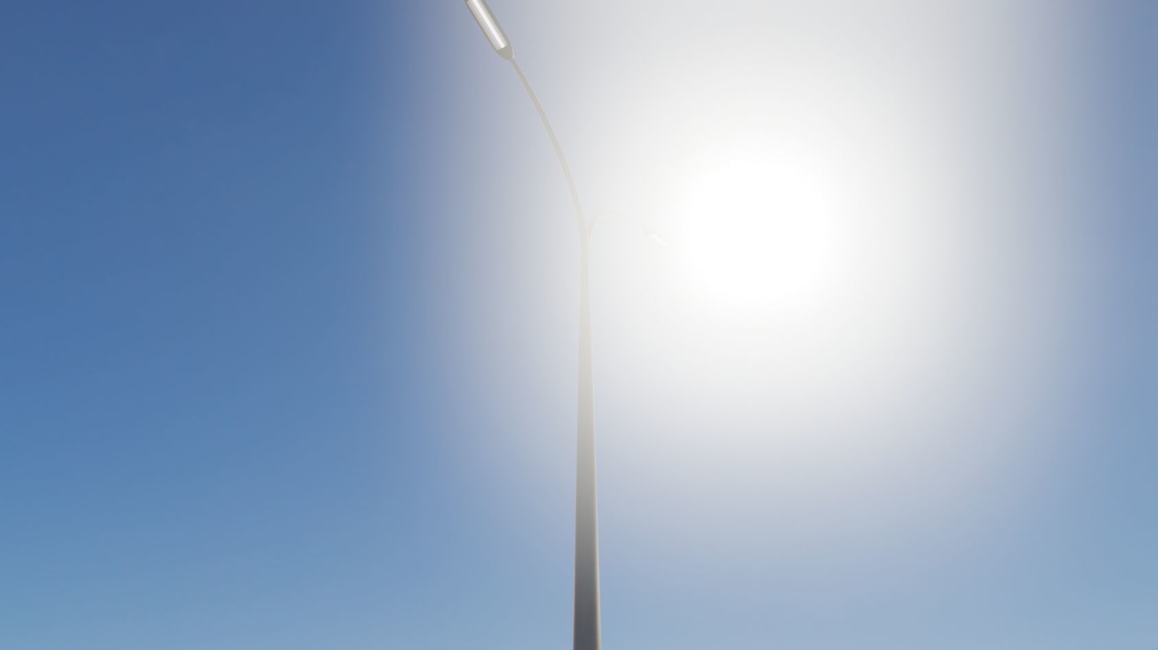 Street Light 11 version 16 10m with pole 4 Low-poly 3D model_65