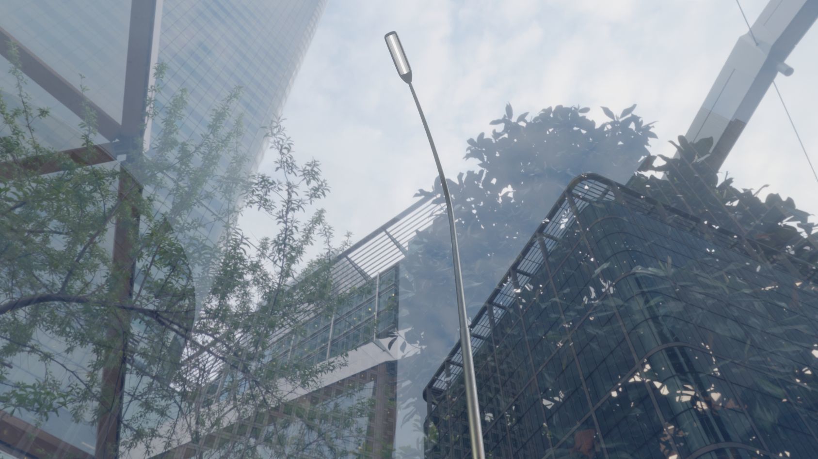 Street Light 11 version 15 10m with pole 1 Low-poly 3D model_83