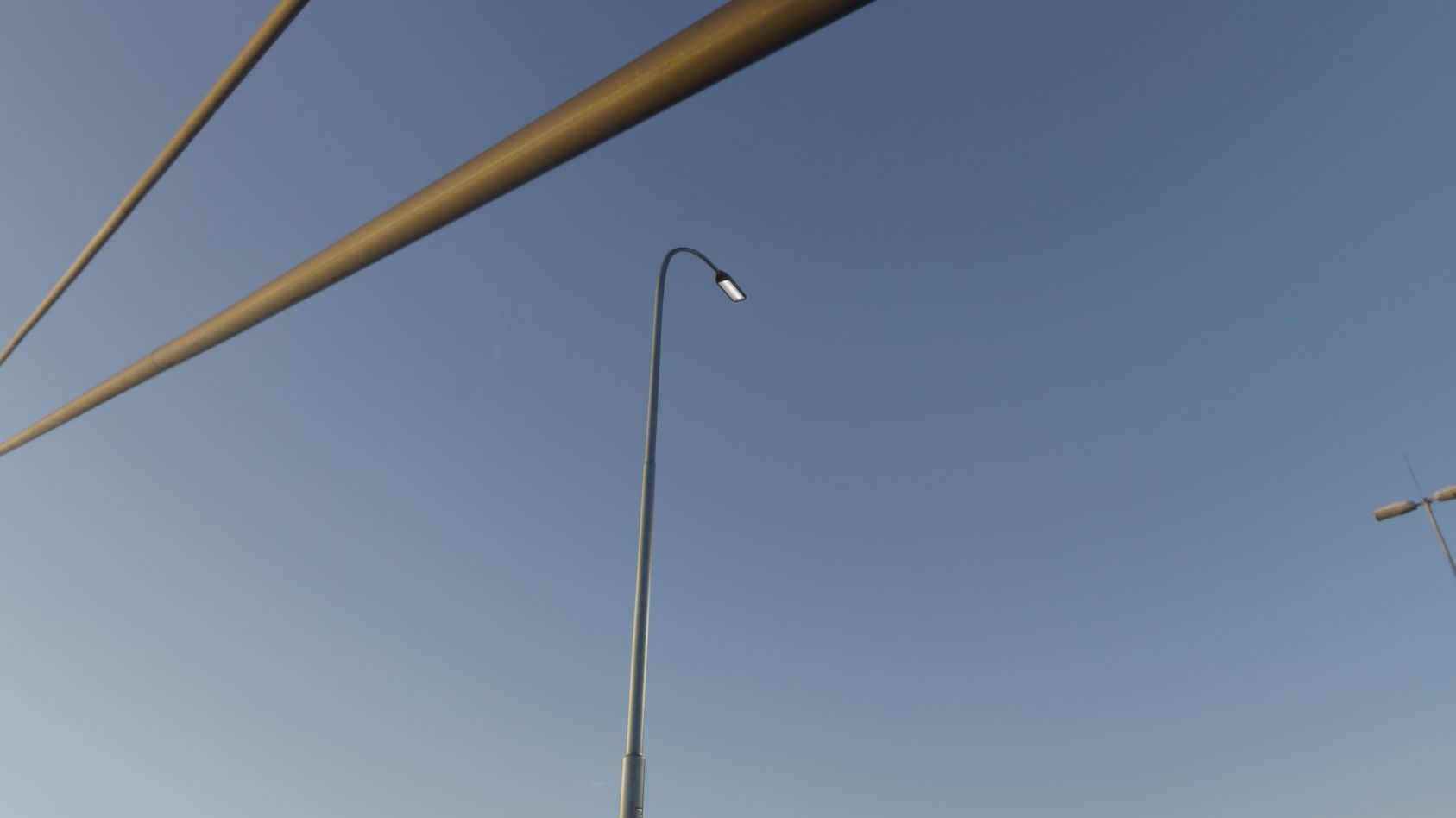 Street Light 11 version 15 10m with pole 1 Low-poly 3D model_65