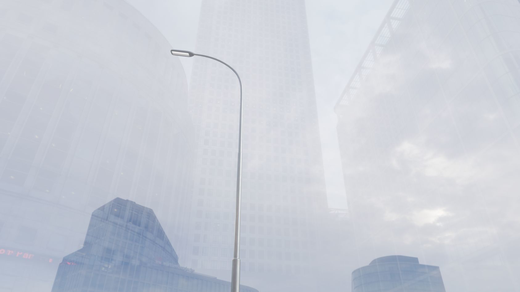 Street Light 11 version 15 10m with pole 1 Low-poly 3D model_24