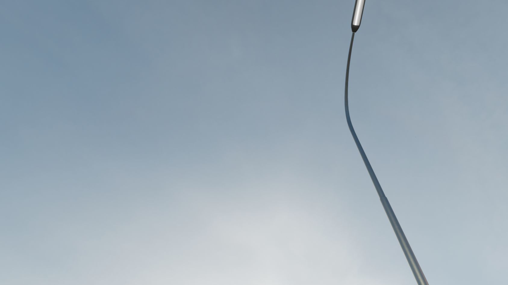 Street Light 11 version 15 10m with pole 1 Low-poly 3D model_11