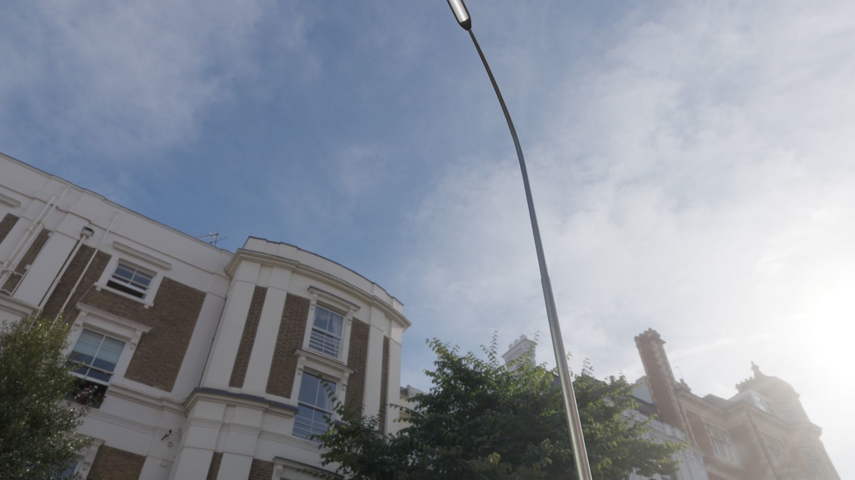 Street Light 11 version 15 10m with pole 1 Low-poly 3D model_17