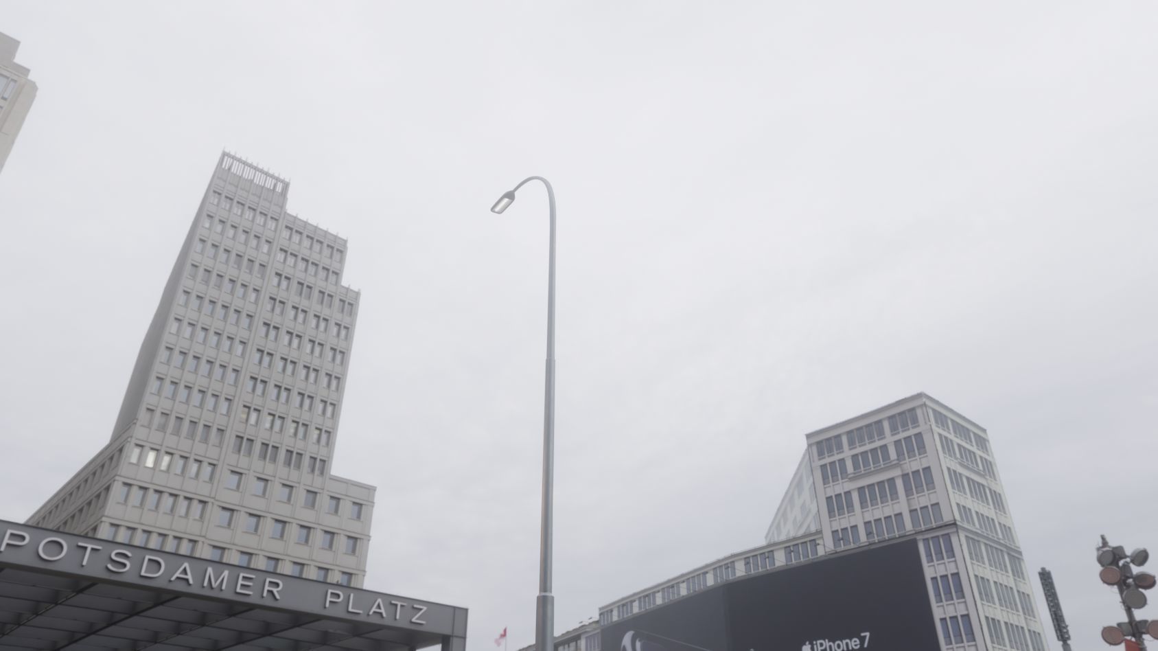 Street Light 11 version 15 10m with pole 1 Low-poly 3D model_61