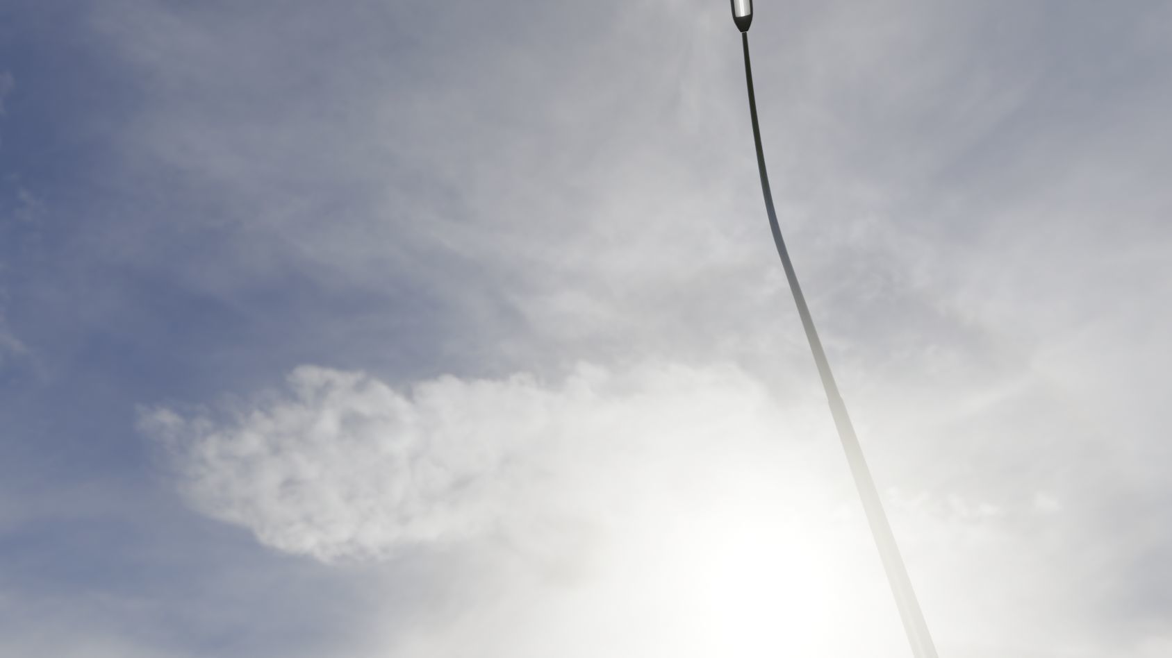 Street Light 11 version 15 10m with pole 1 Low-poly 3D model_14