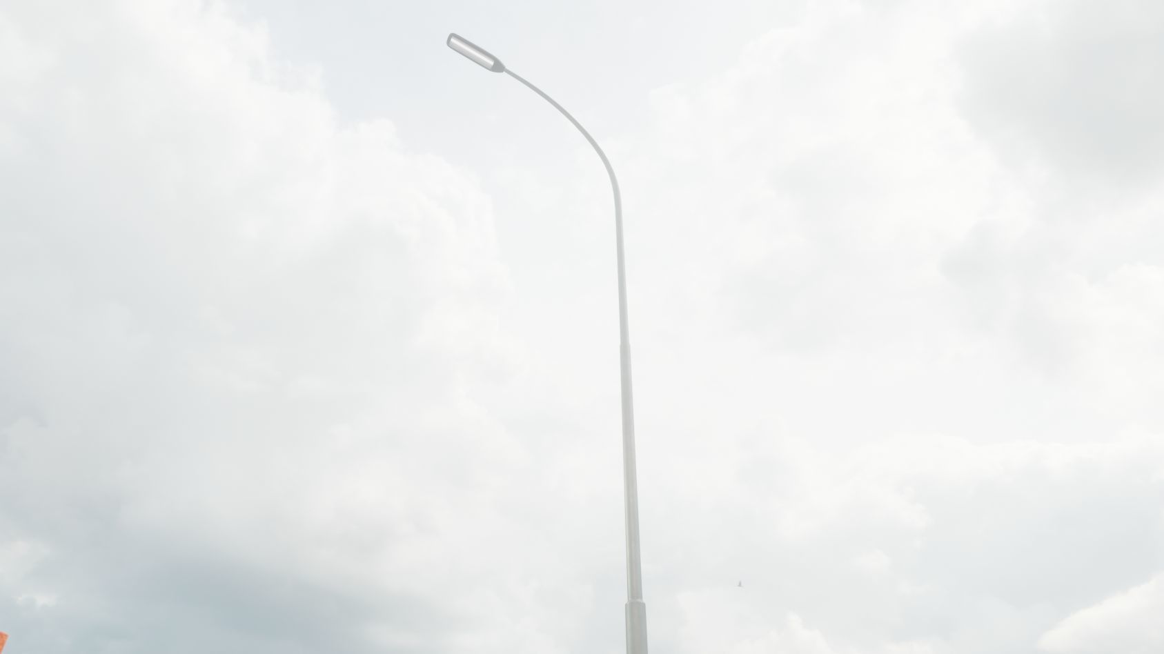 Street Light 11 version 15 10m with pole 1 Low-poly 3D model_21