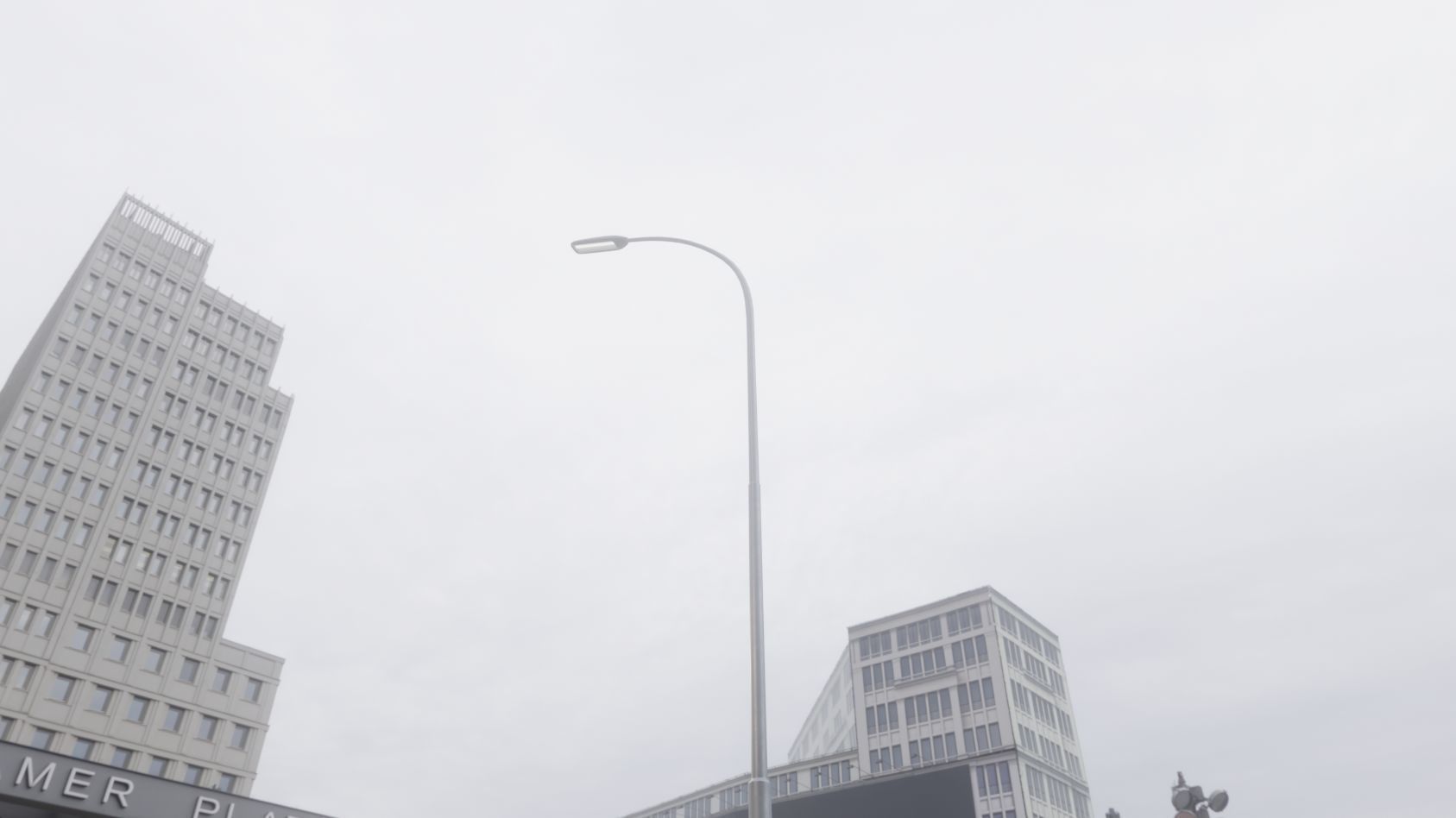 Street Light 11 version 15 10m with pole 1 Low-poly 3D model_91