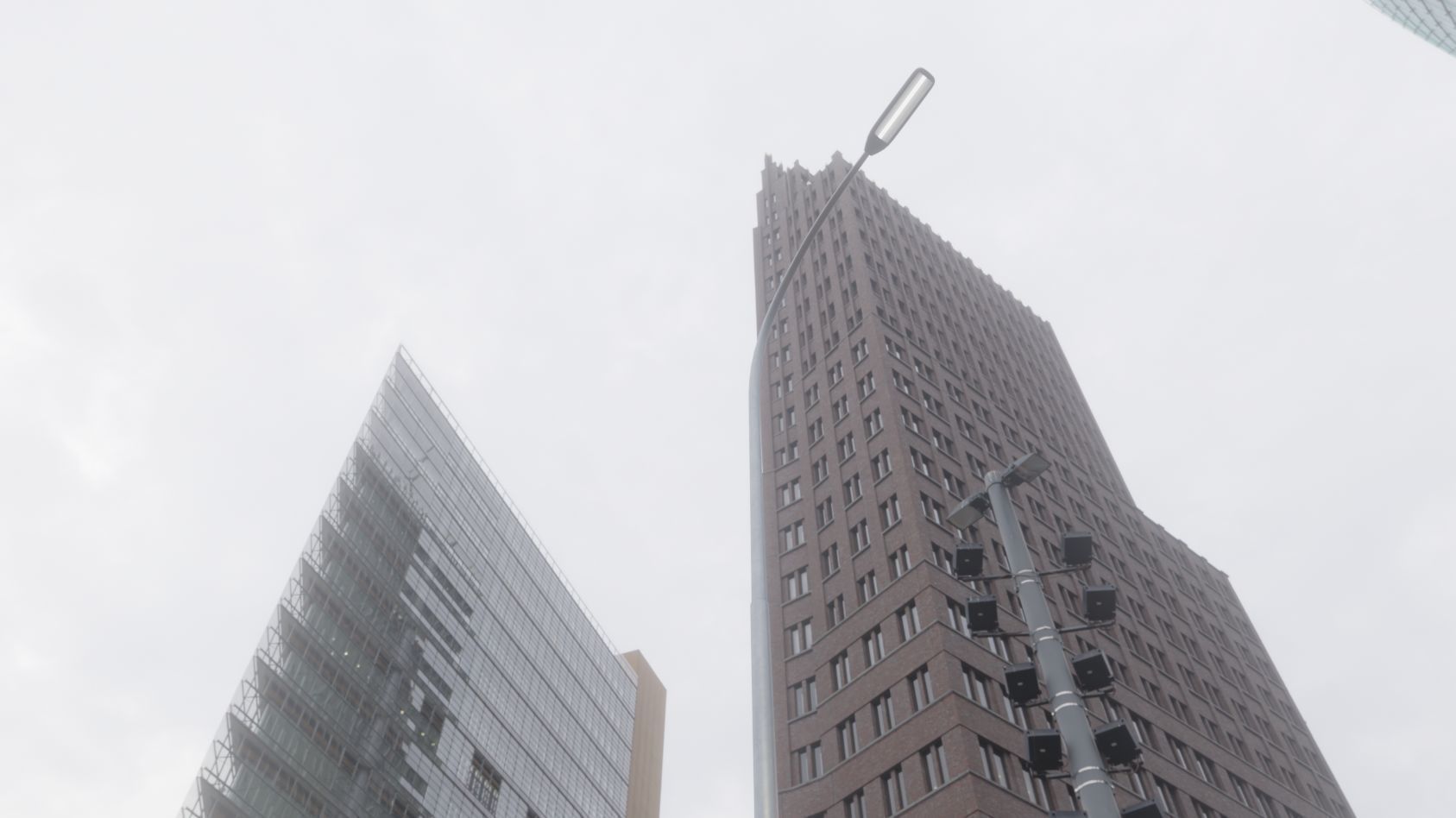 Street Light 11 version 15 10m with pole 1 Low-poly 3D model_76