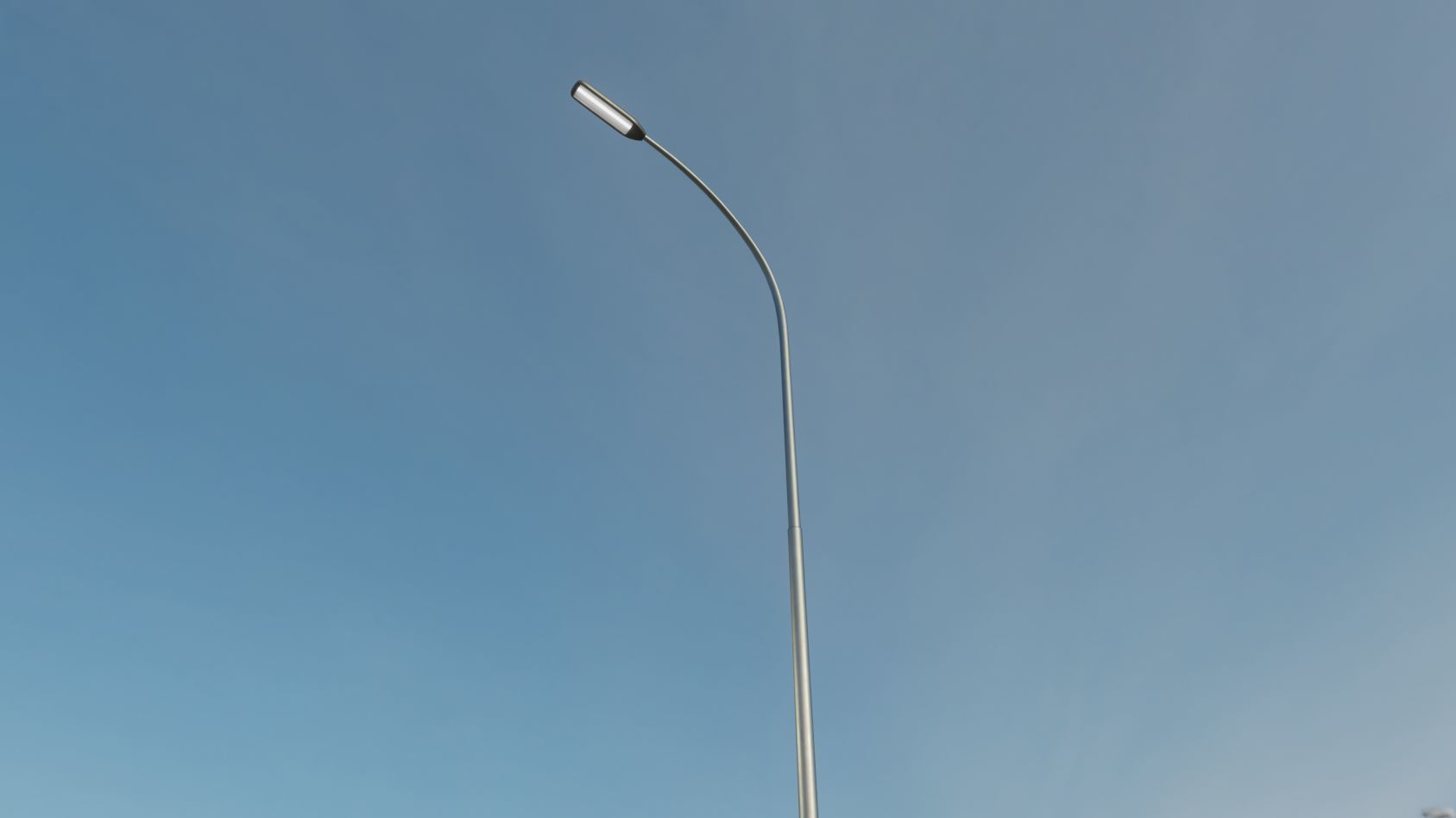 Street Light 11 version 15 10m with pole 1 Low-poly 3D model_86
