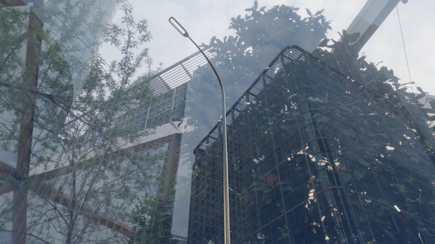 Street Light 11 version 15 10m with pole 1 Low-poly 3D model_53