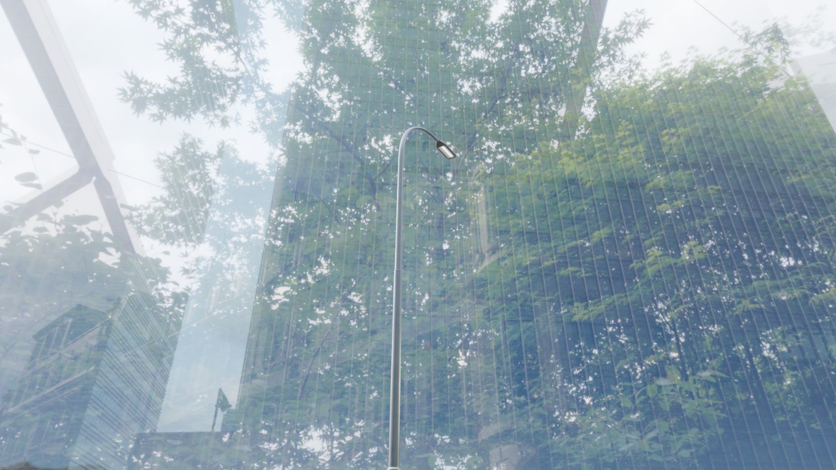 Street Light 11 version 15 10m with pole 1 Low-poly 3D model_98