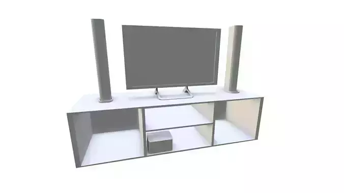 Television with table