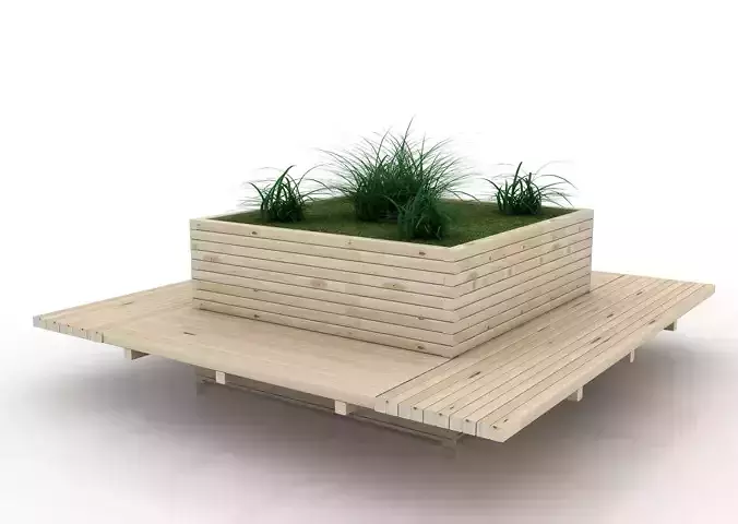 Planter Bank 3d