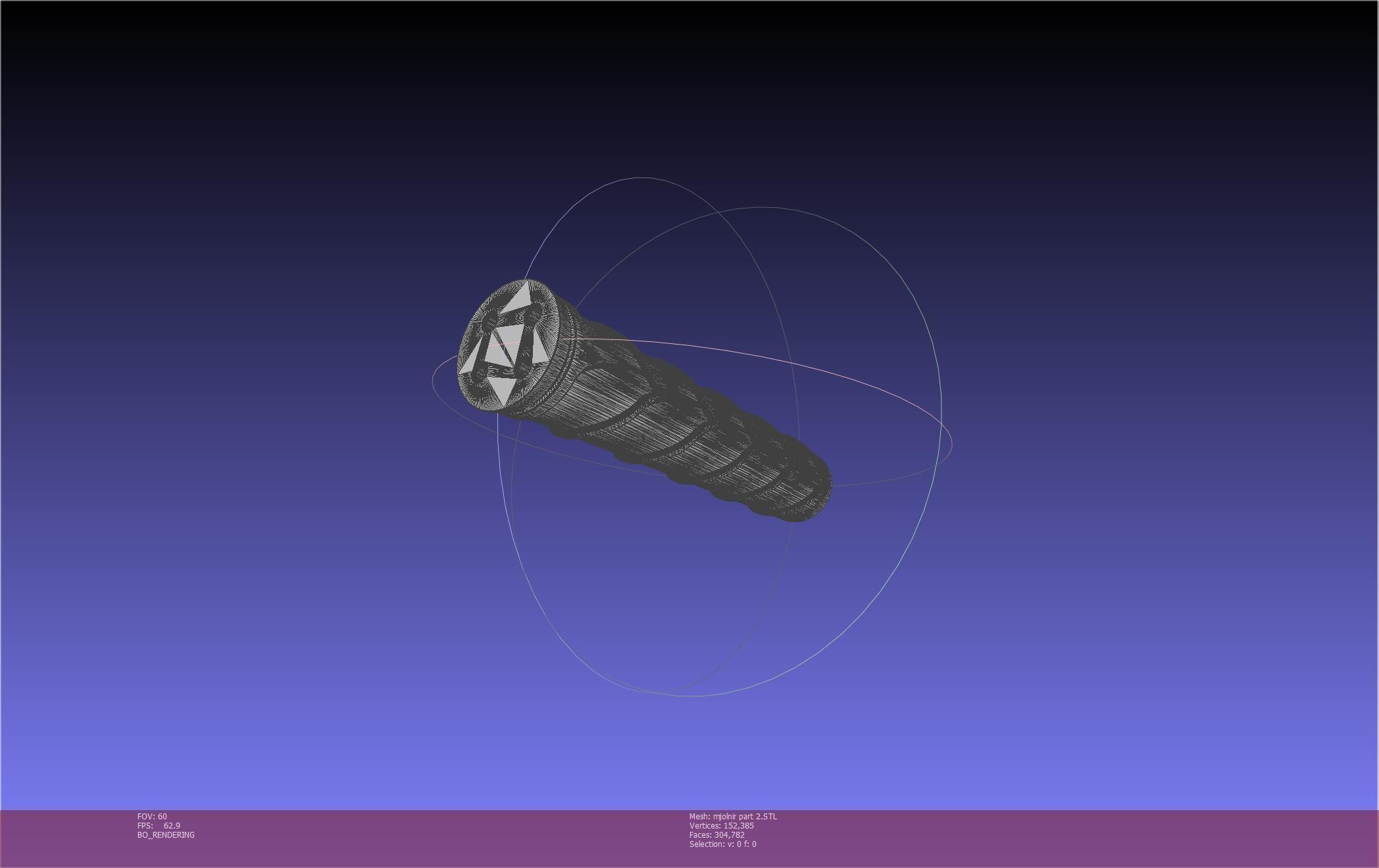 Thor Mjolnir Hammer Basic Printable Assembly 3D print model_134