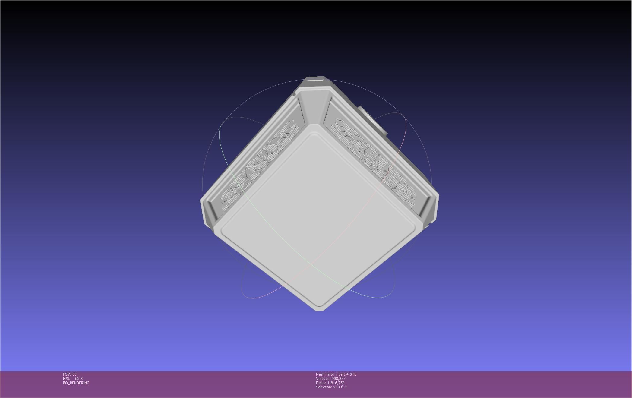 Thor Mjolnir Hammer Basic Printable Assembly 3D print model_149