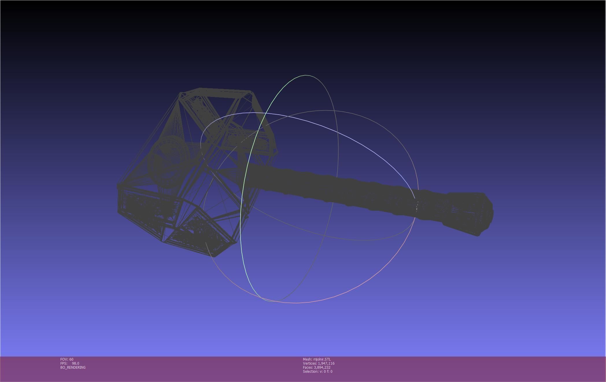 Thor Mjolnir Hammer Basic Printable Assembly 3D print model_82