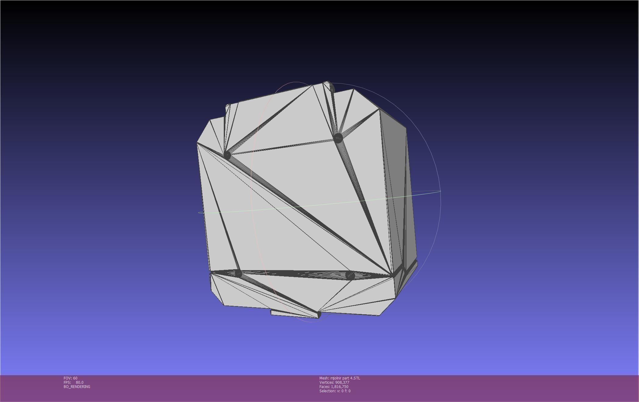 Thor Mjolnir Hammer Basic Printable Assembly 3D print model_144