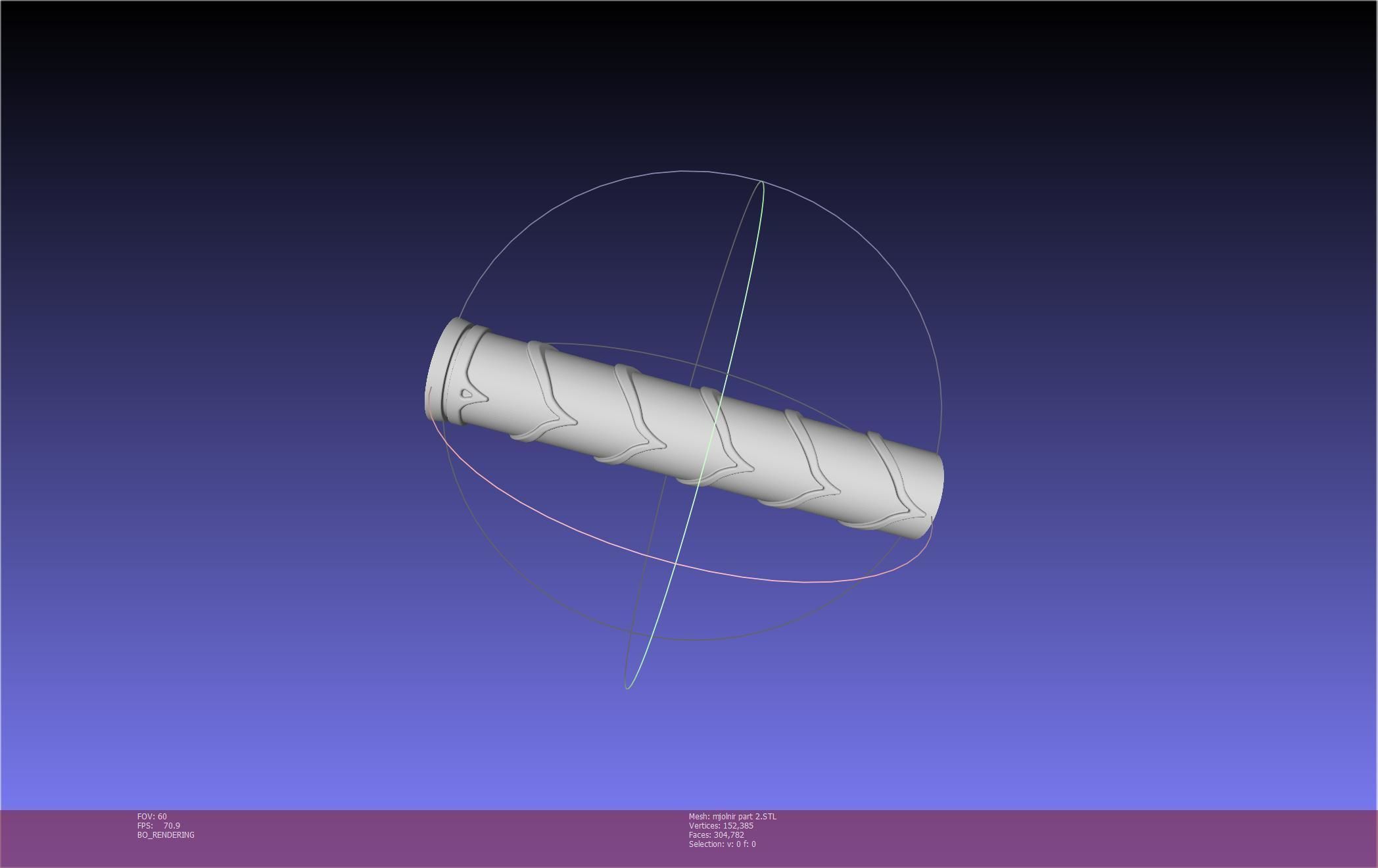 Thor Mjolnir Hammer Basic Printable Assembly 3D print model_135