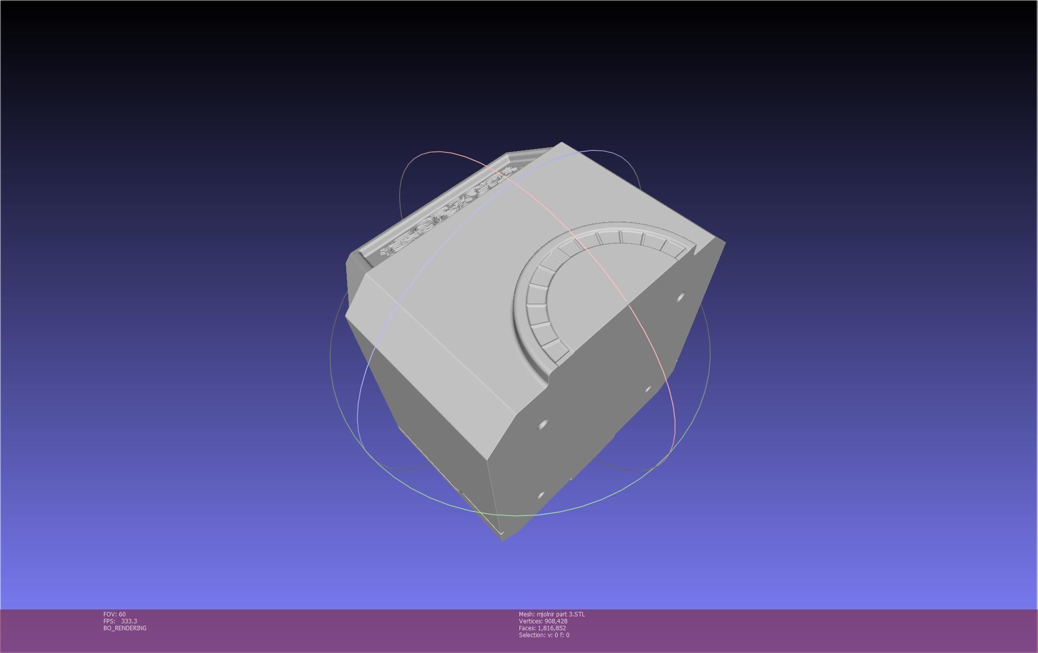 Thor Mjolnir Hammer Basic Printable Assembly 3D print model_139