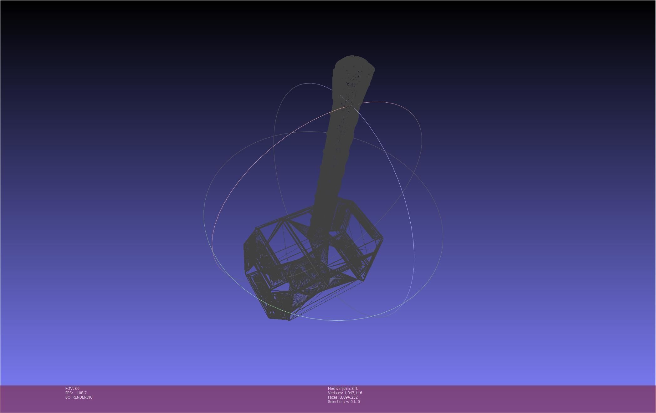 Thor Mjolnir Hammer Basic Printable Assembly 3D print model_80