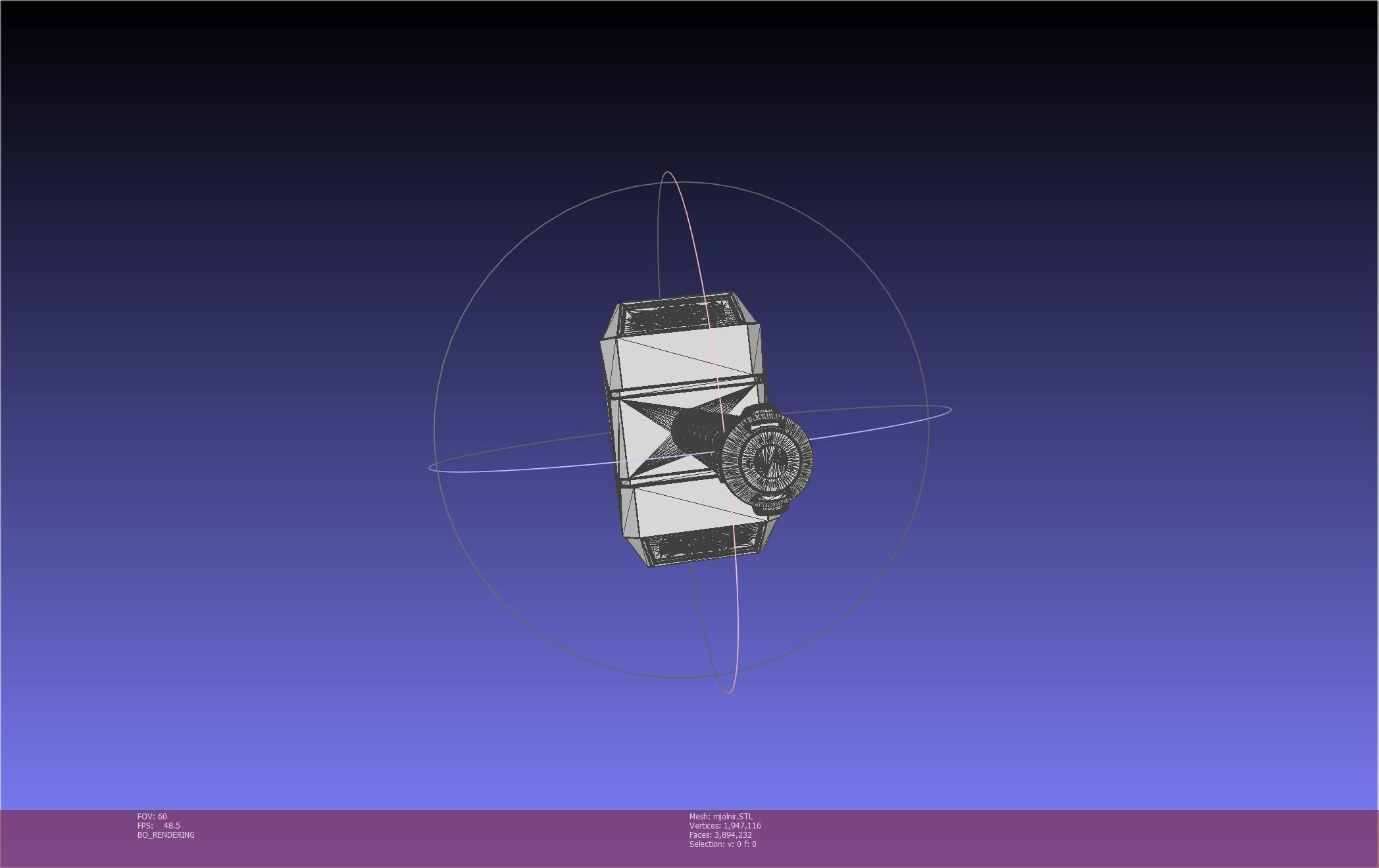 Thor Mjolnir Hammer Basic Printable Assembly 3D print model_72