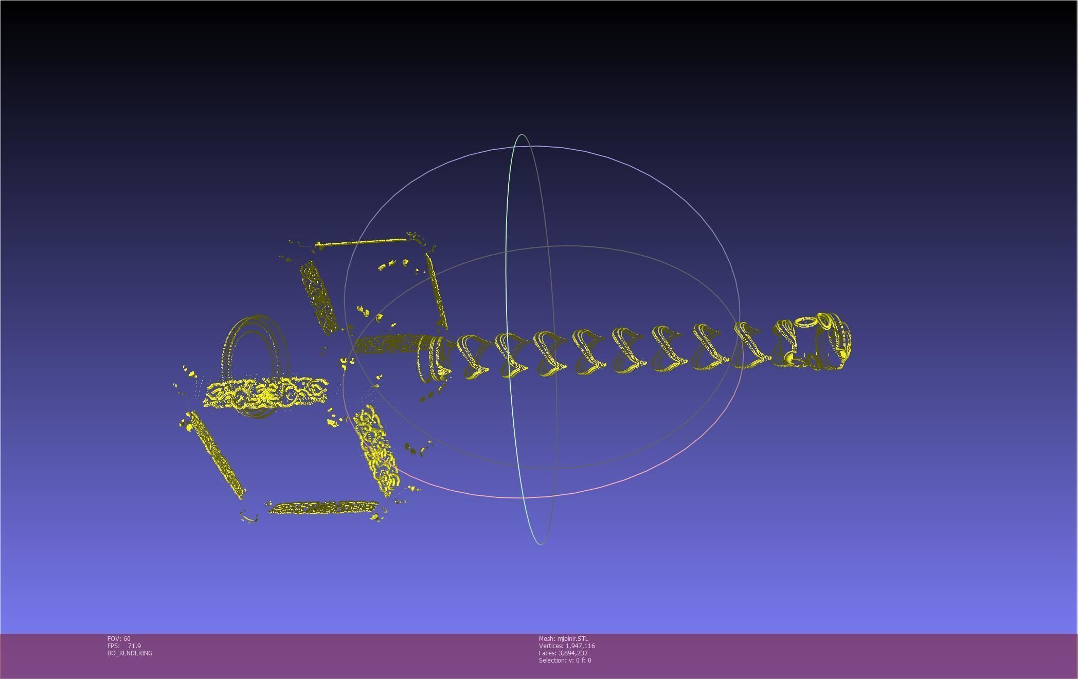 Thor Mjolnir Hammer Basic Printable Assembly 3D print model_85