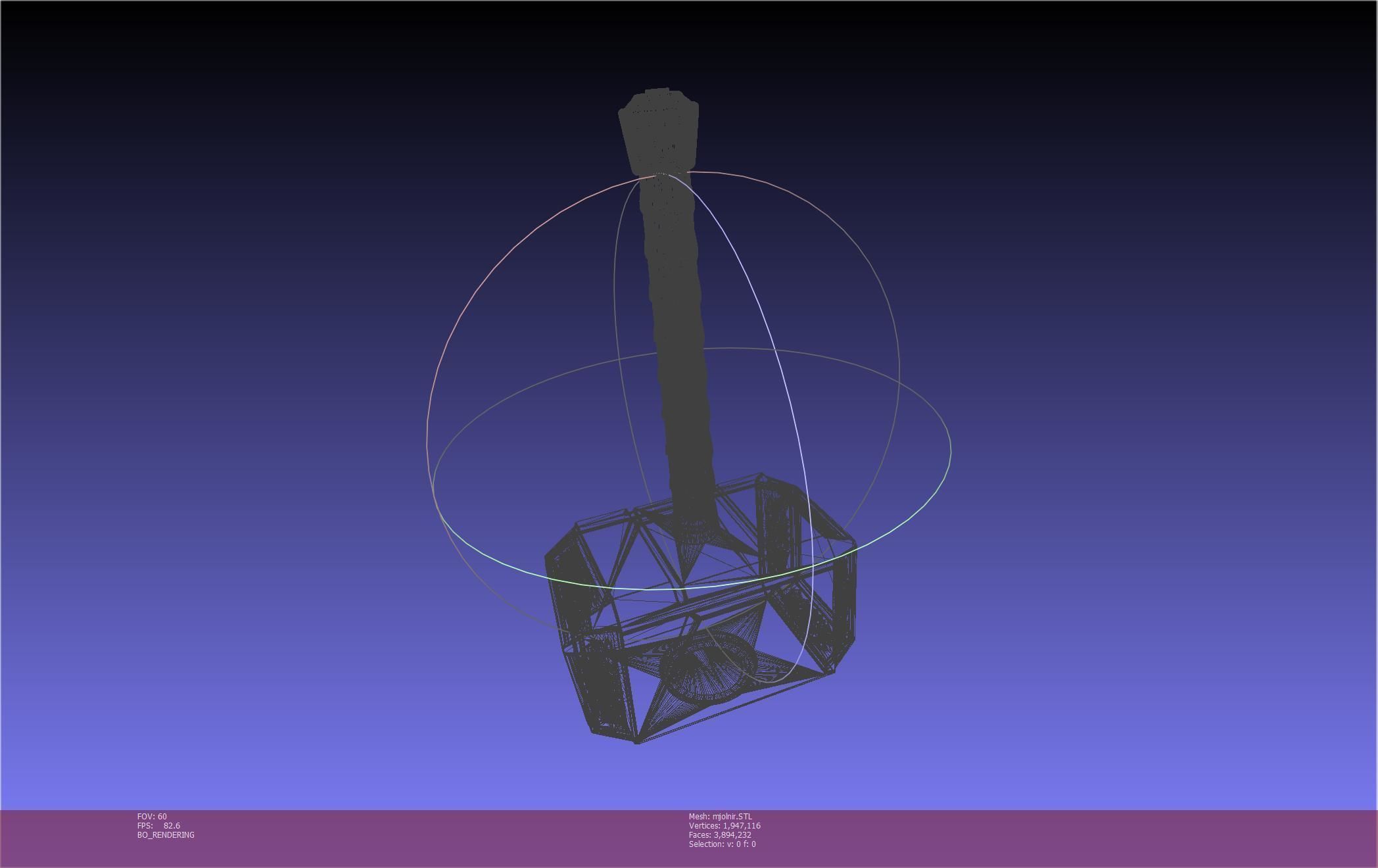 Thor Mjolnir Hammer Basic Printable Assembly 3D print model_79