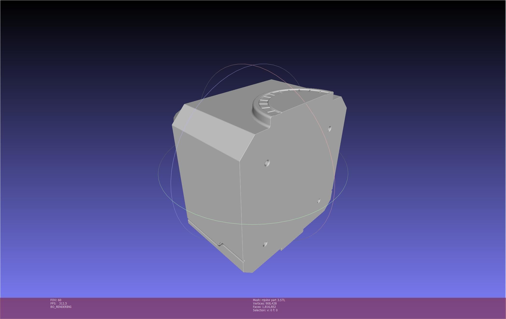 Thor Mjolnir Hammer Basic Printable Assembly 3D print model_143