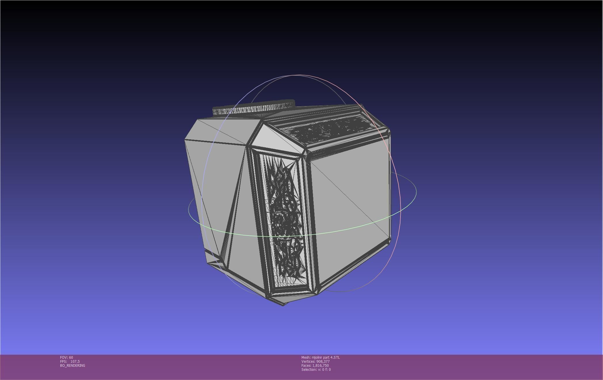 Thor Mjolnir Hammer Basic Printable Assembly 3D print model_142