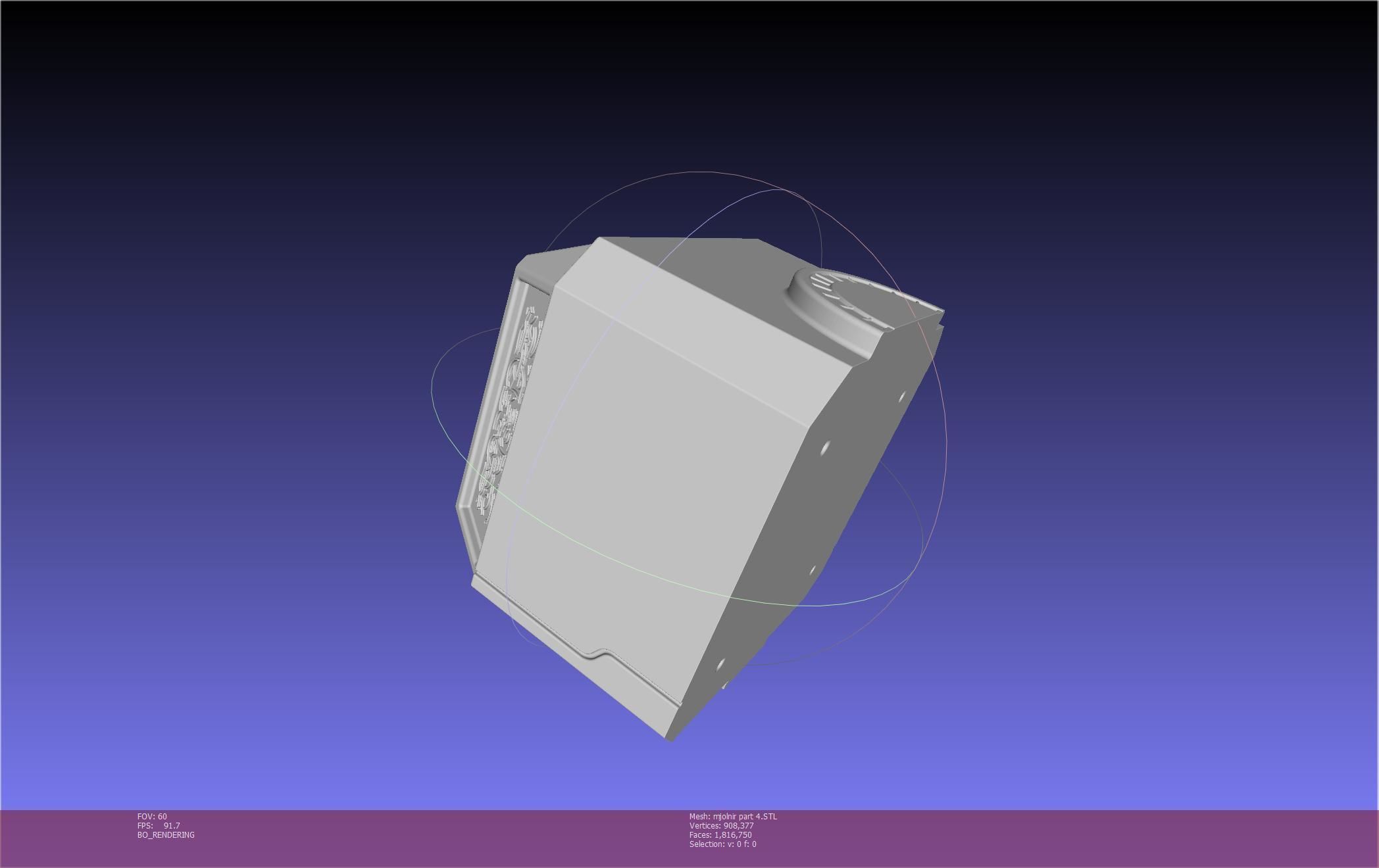 Thor Mjolnir Hammer Basic Printable Assembly 3D print model_141