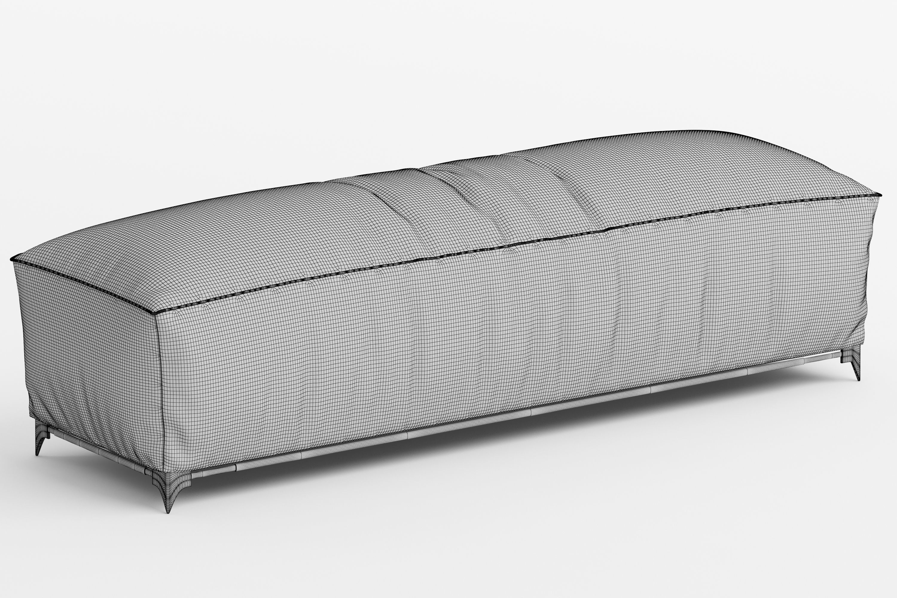 Pouf couch 3D model_8