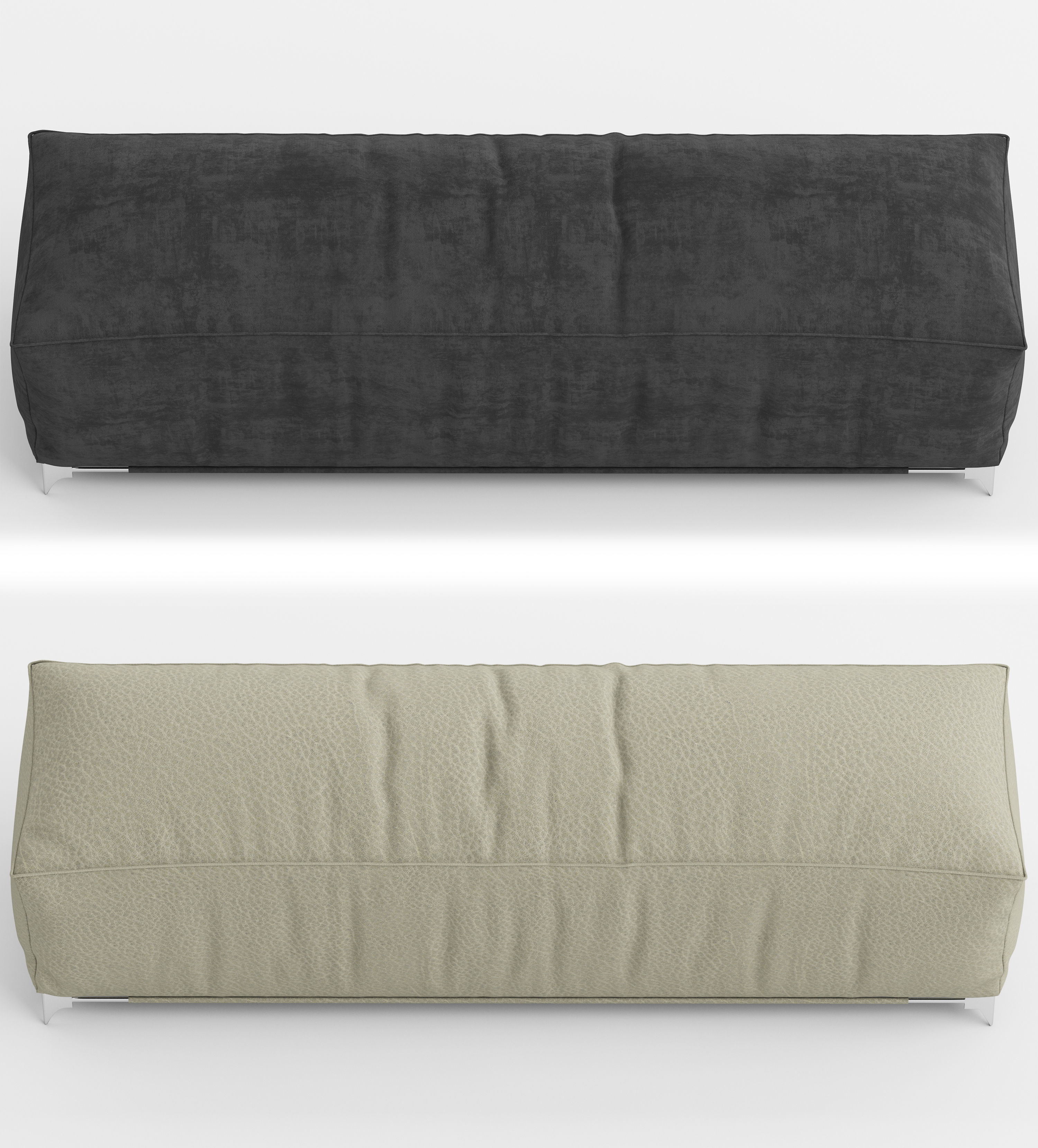 Pouf couch 3D model_12