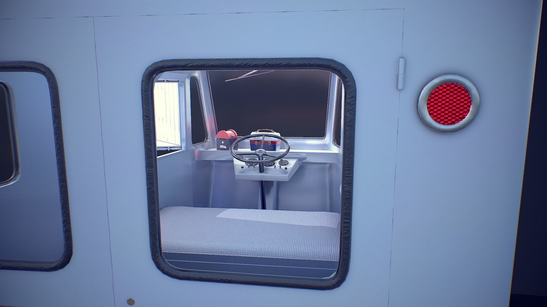 Cushman Mailster truckster  1960 Low-poly 3D model_13