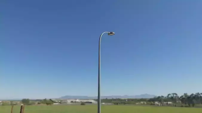 Street Light 15 version 13 6m with pole 1 Low-poly 3D model