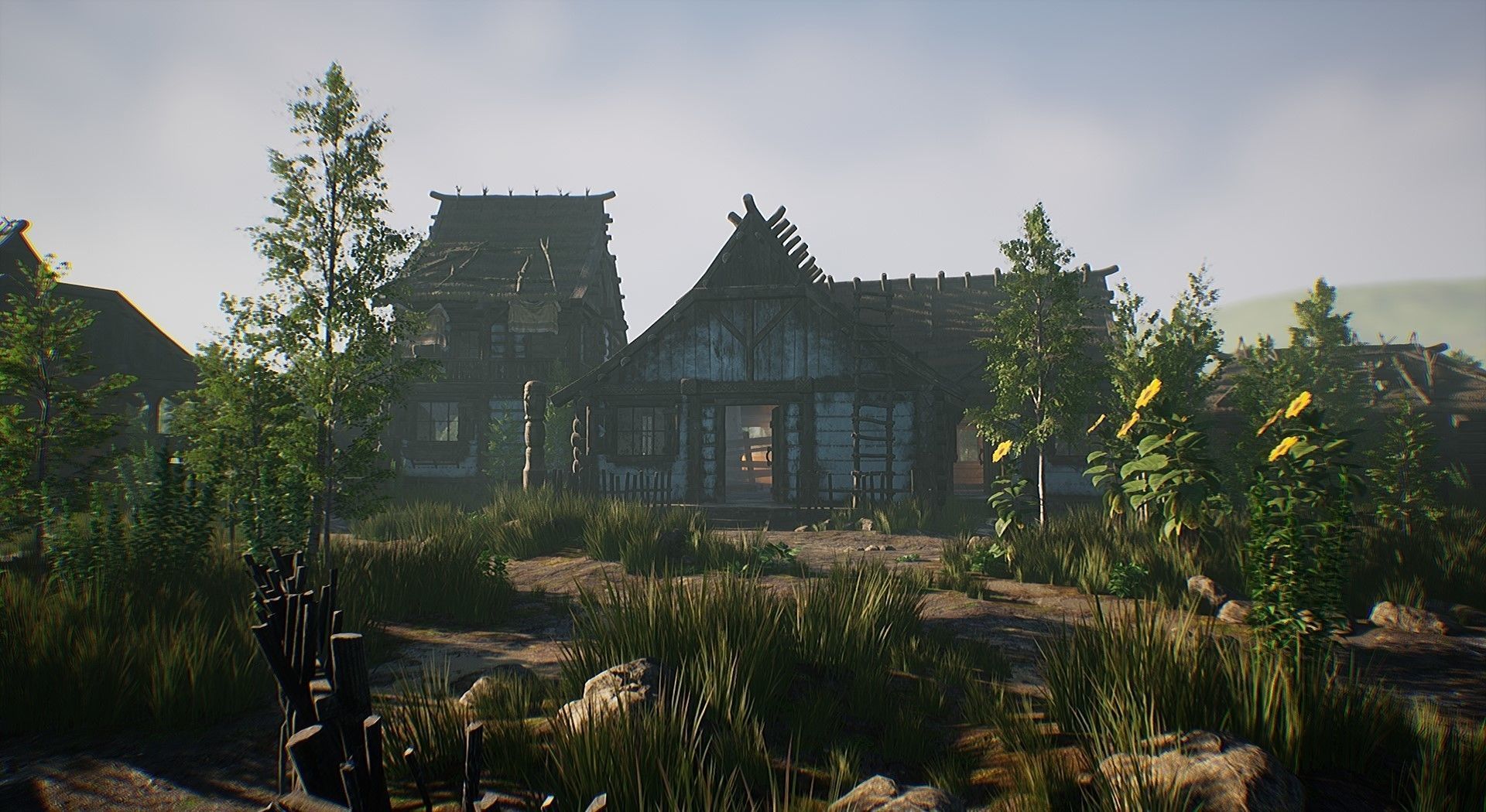  Modular Medieval Village - Unreal Project Low-poly 3D model_11