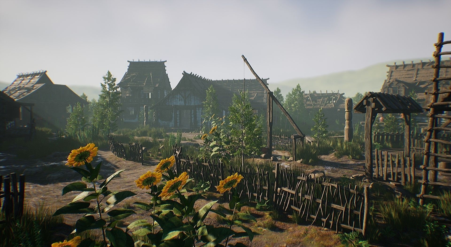  Modular Medieval Village - Unreal Project Low-poly 3D model_10