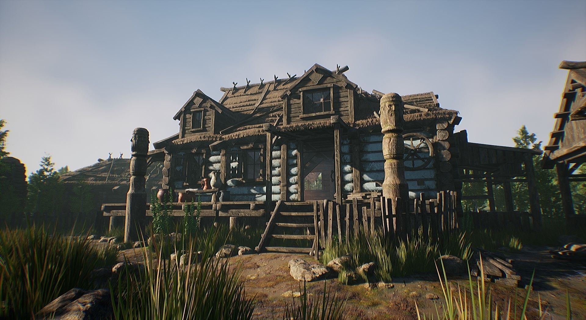  Modular Medieval Village - Unreal Project Low-poly 3D model_3