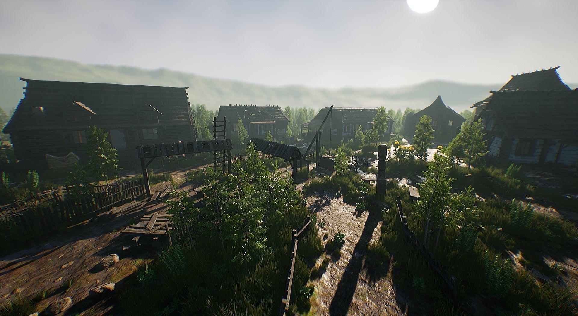  Modular Medieval Village - Unreal Project Low-poly 3D model_6