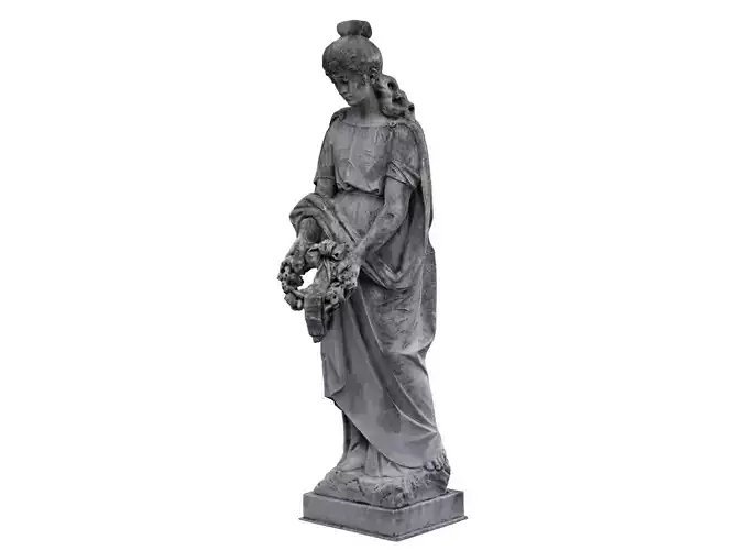 Funeral Sculpture Monument  Low-poly 3D model
