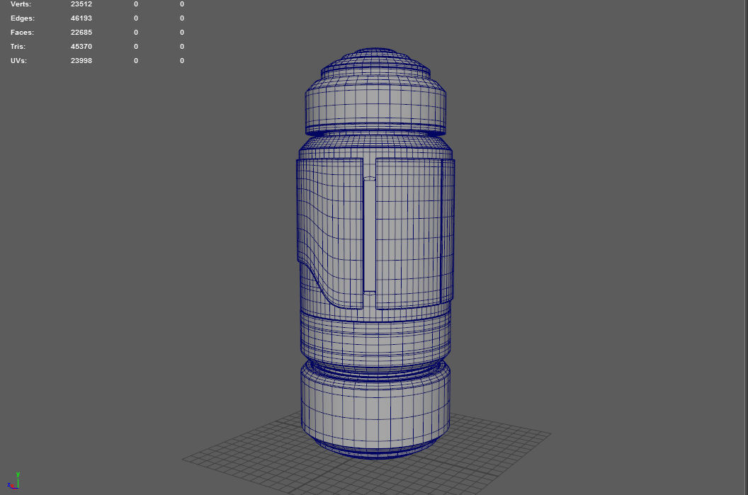 Sci-Fi Energy Cell Low-poly 3D model_18