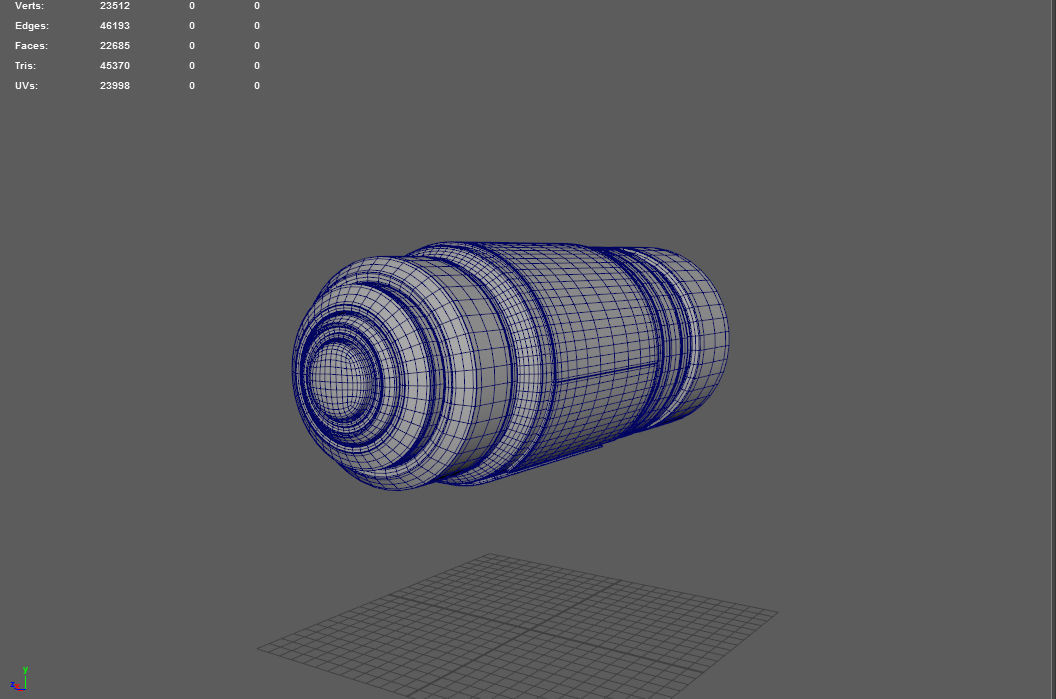 Sci-Fi Energy Cell Low-poly 3D model_15