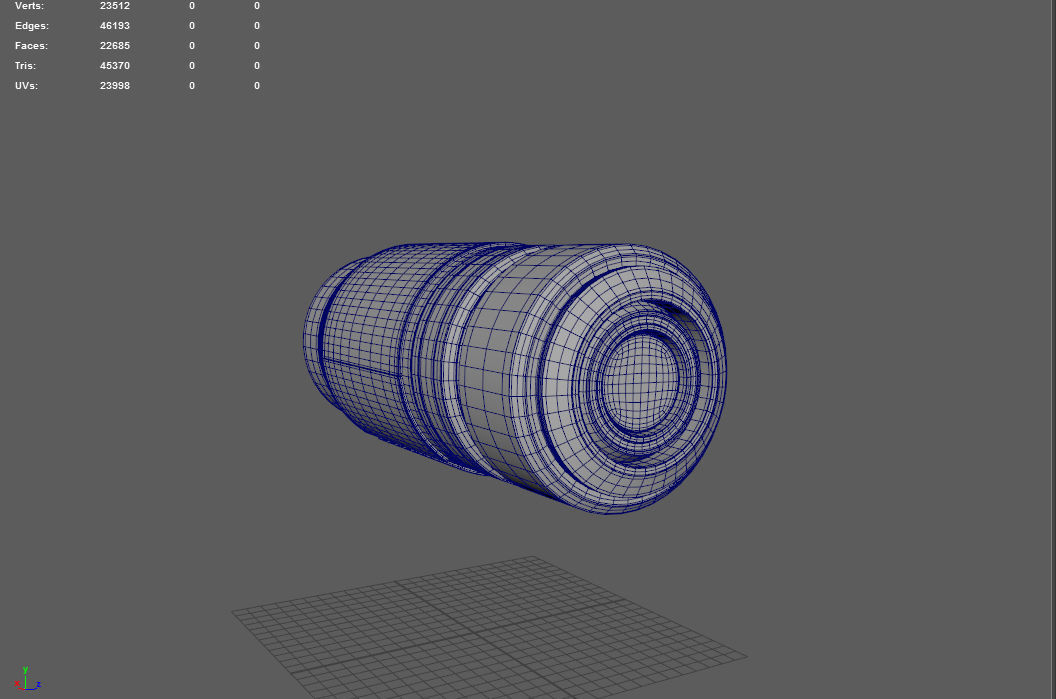 Sci-Fi Energy Cell Low-poly 3D model_14