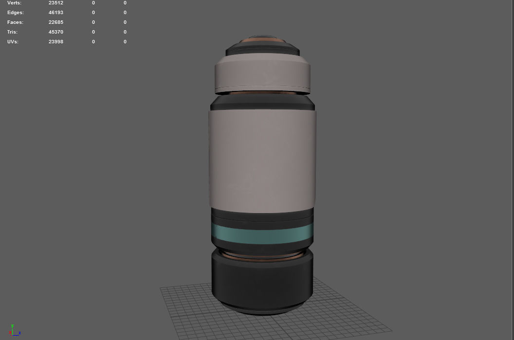 Sci-Fi Energy Cell Low-poly 3D model_12