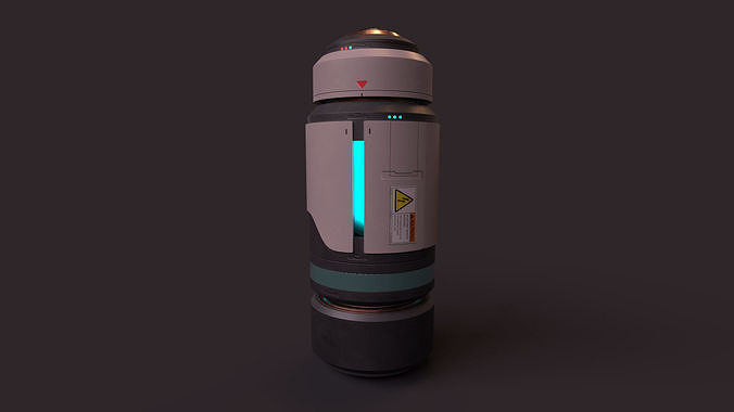Sci-Fi Energy Cell  Low-poly 3D model
