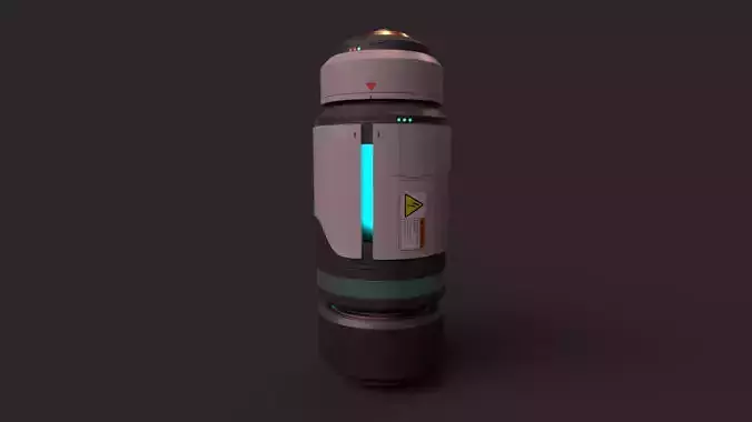 Sci-Fi Energy Cell Low-poly 3D model Sci-Fi Energy Cell Low-poly 3D model